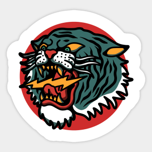 lightning tiger Sticker